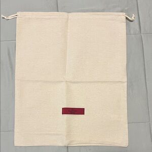 Valentino Beige Dust Bag with Red Logo